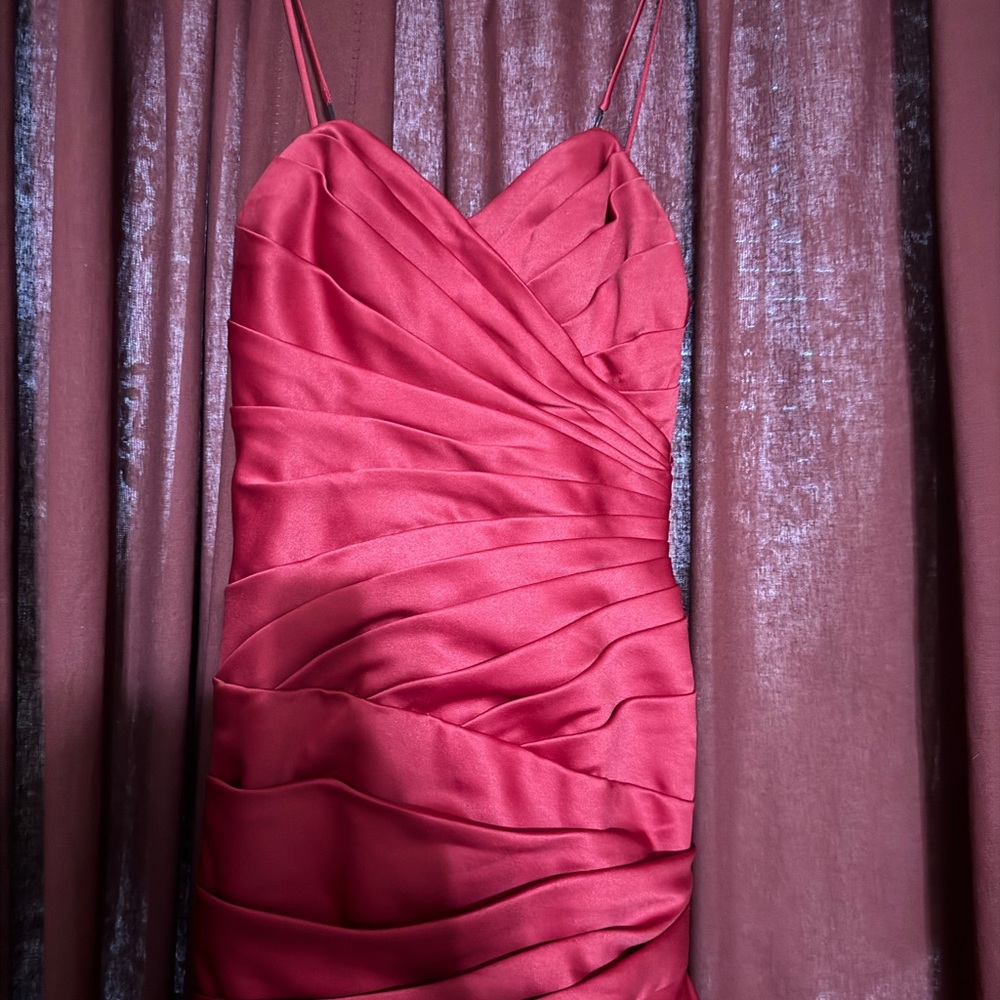 brand new like condition formal size 2 red dress by W too/. Prom dress - Picture 4 of 9